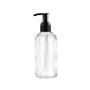 100ML Clear Glass Generic Bottle With Pump Dispenser - Black 28/410