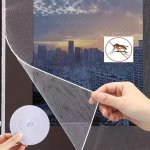 Easy-install Diy Screen Window Kit With Self-adhesive Tape - Invisible Dustproof & Mosquito-proof For Bedroom Living Room Kitche