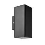 Deku Up And Down Facing Outdoor Wall Light Black White - White