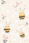 Buzzing Bees 1 Canvas Print - 600MM X 600MM