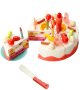 Kids Play Kitchen Birthday Cake Toy Light Music Cutting Set 40-PIECE