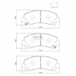 Stone Brake Pad Set Front SP85980