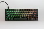 Ducky Keyboard One 2 Pro 60% Mechanical Keyboard Rgb Pbt Double Shot Keycaps - Cherry Black .