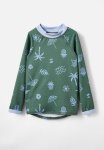 Cotton On Flynn Long Sleeve Raglan Rash Vest - Swag Green beach