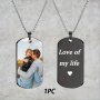 Pendant Necklace Personalized Photo Text Valentine's Day Or Family Gift Father's Day Gifts