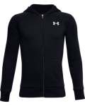 Boys' Ua Rival Cotton Full Zip Hoodie - BLACK-001 Ymd