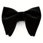 Velvet Butterfly Black Bow Tie For Wedding Groomsmen Formal Events Ideal Choice For Gifts