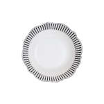 Ivory Noir Salad Bowl Black & White