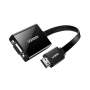 UGreen HDMI To Vga Adapter With 3.5MM Audio And Power Port - Black