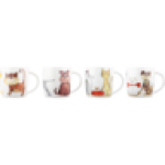 Cats & Dogs Coffee Mug Set 4 Pack Colour May Vary