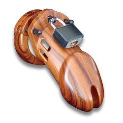 Cb-x - CB-6000 Chastity Cock Cage Wood 35 Mm