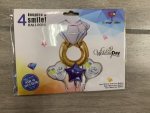 Just Married Balloons 4 Pack