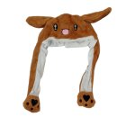 Brown Rabbit Squeeze Hat