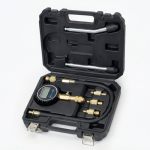 Digital Compression Tester Kit 300 Psi - Automotive Gasoline Engine Cylinder Compression Gauge With Adapters & Hose Professional