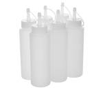 Plastic Sauce Bottle 500ML White - 6PK