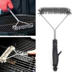 Premium Stainless Steel Bbq Grill Brush - Non-stick Cleaning Tool With Durable Bristles - Perfect For Grilling Accessories And K