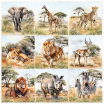 Tear Resistant Deco Print African Safari