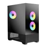 Raidmax I801 Air Chrome E-atx Atx Micro-atx Mini-itx Argb Mid-tower Gaming Chassis - Black