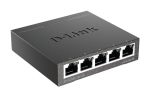 D-link Ethernet Switch 5 Port Gigabit Unmanaged Metal Desktop Plug And Play Compact DGS-105 Black