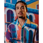 Red Italy Town Print Shirt - S