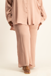 Carey Satin Pant - Blush - 2XL