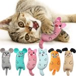 Interactive Plush Cat Toy For Chew And Bite Play - Soft And Durable Pet Throw Toy