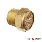 AirCraft Muffler Brass Flat 1 4' Male