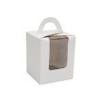 H-select Single Cupcake Box White 9.2X9.2X11CM 1X10