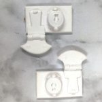 JP629 White Suitcase Latch Lock White 2X