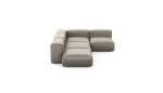 Four Module Corner Sofa - Velvet - Stone - 199CM X 283CM
