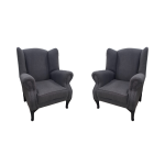 Tulip Tub Chair & Footstool In Fabric