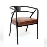 BOSTON Metal Chair With Pu Seat