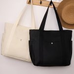 Large Capacity Canvas Bag Commuting Artistic Student Shoulder Bag Ideal Choice For Gifts School Bags Valentines Gifts