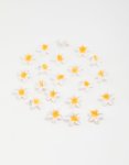 Yellow Frangipani MINI Hair Clips 20-PACK