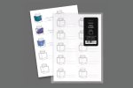 Wearingeul Colour Swatch Card – 10 Ink Bottles