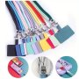 Phone Lanyard Anti Lost Lanyard Strap Universal Adjustable Detachable Colorful Neck Cord Phone Safety Tether Keychain Chain Rope