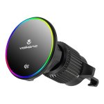Volkano Volt Series QI2.2 Magnetic Car Vent Phone Holder – Black