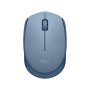 Logitech M171 Blue & Grey Compact & Portable Wireless Mouse - 910-006866