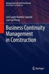 Business Continuity Management In Construction Hardcover 1ST Ed. 2018