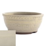 Japanese Glazed Deep Round Container 125 X 50MM - Cream