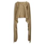 Goldair Gold Satin Cape Top