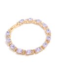 Goldair Gold Purple Diamantes Bracelet
