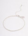 Silver Plated Small Round Tennis Bracelet