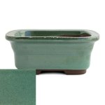 Japanese Glazed Rounded Rectangular Container With Lip 135 X 110 X 55MM - Oribe