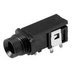 6.3MM Plastic Mono Chassis Mount JACK FEMALE 3 Pin Low Profile