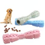 Dog Toothbrush Toy: Soft Rubber Molar Stick For Interactive Cleaning & Chewing