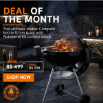 Weber Compact Kettle 57 Cm & Rotisserie Kit