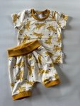 2-3Y Cheetah Set Mustard Trim