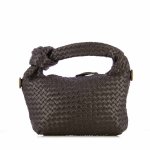 Weave Knot Shoulder Bag -brown