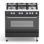 Hisense 90CM 5 Burner Gas/electric Stove - Black